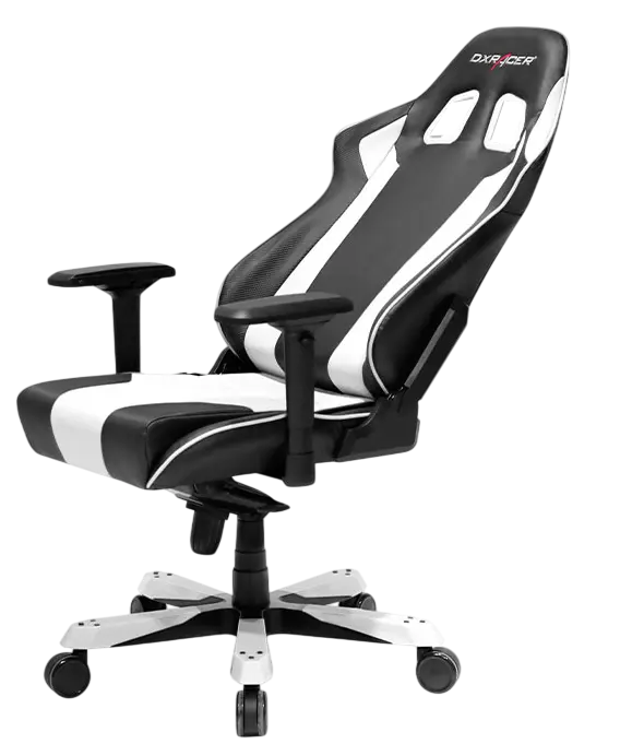 DXRacer King Series OH/KS06/NW Gaming Chair - Black and White    for sale in Egypt from Games2Egypt