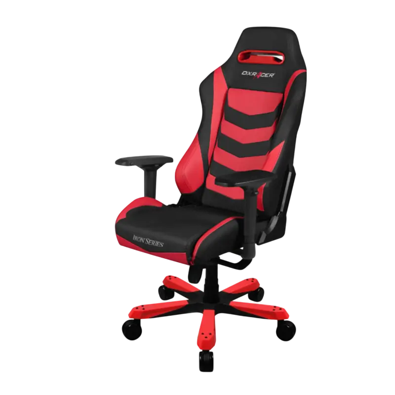 DXRacer OH/IS166/NR Iron Series Gaming Chair - Black and Red  for sale in Egypt from Games2Egypt