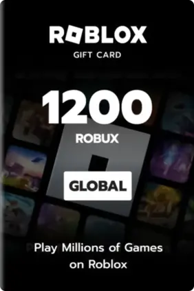 Roblox Card 1200 Robux Key Global