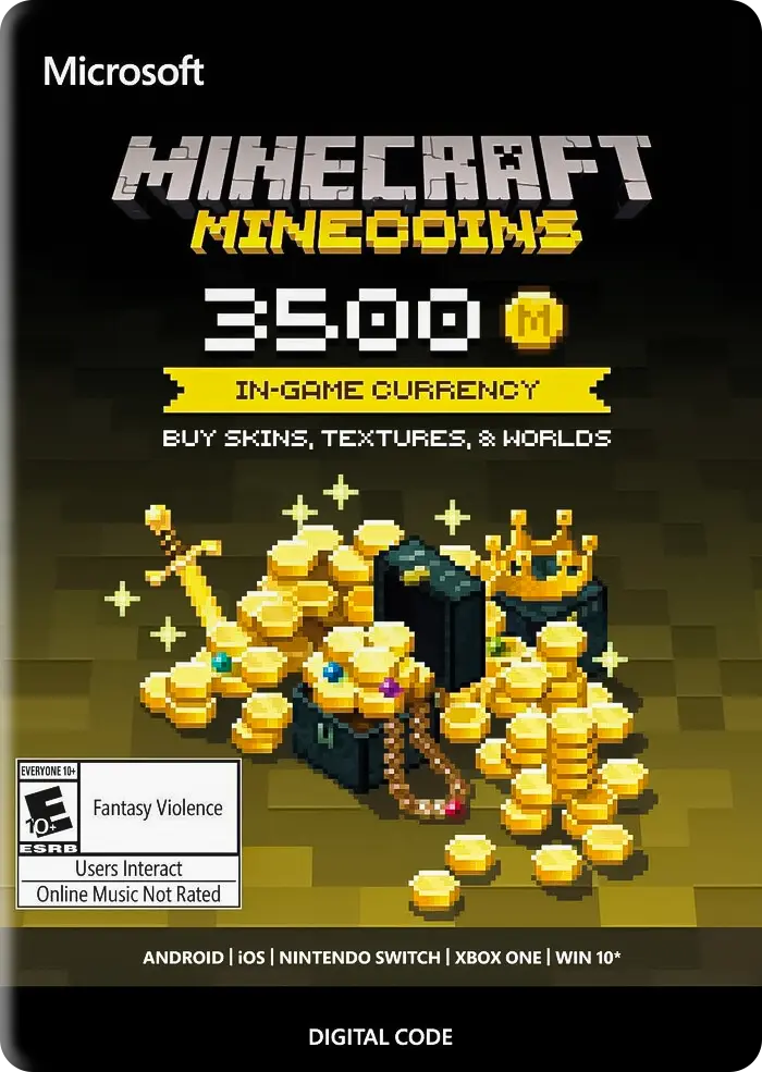 Minecraft: Minecoins Pack: 3500 Coins Key GLOBAL  for sale in Egypt from Games2Egypt