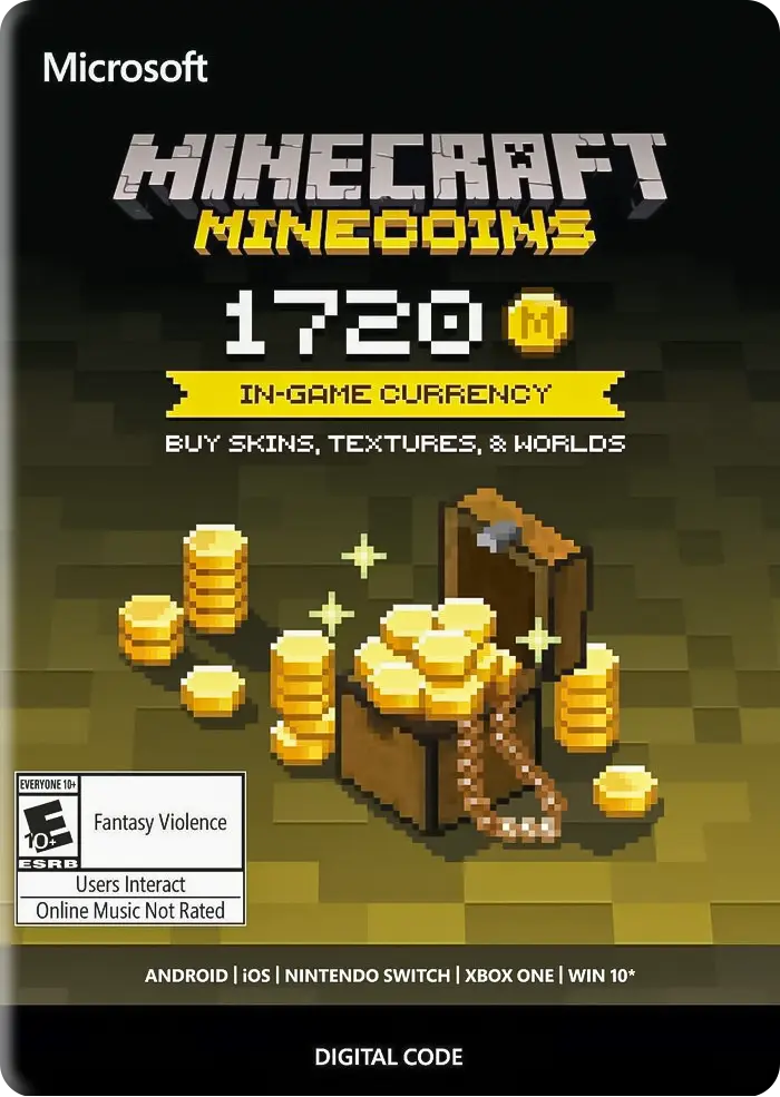 Minecraft: Minecoins Pack: 1720 Coins Key GLOBAL  for sale in Egypt from Games2Egypt