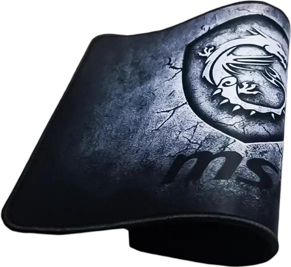 MSI Gaming Mouse Pad - Size 32x22 CM - Stitched Edges - Anti Slip Rubber Base -Black/Gray  for sale in Egypt from Games2Egypt