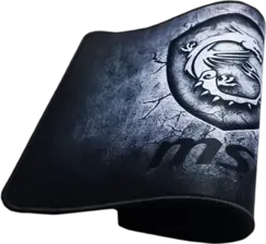 MSI Gaming Mouse Pad - Size 32x22 CM - Stitched Edges - Anti Slip Rubber Base -Black/Gray  for sale in Egypt from Games2Egypt