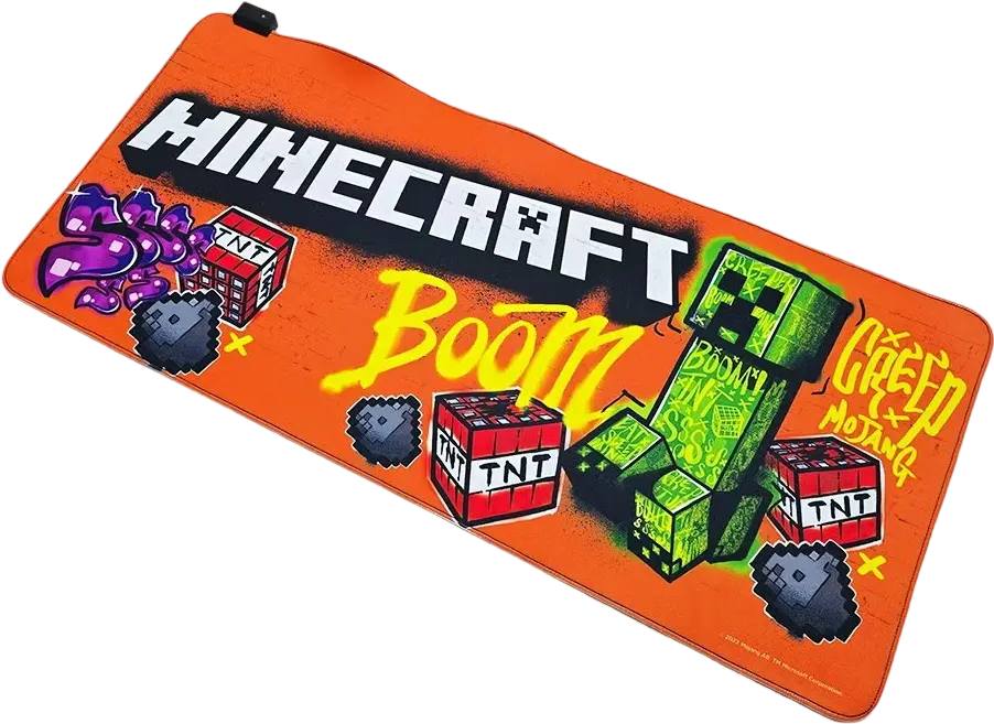 Large RGB Mouse Pad, Minecraft (90cm x 40cm x 4mm)  for sale in Egypt from Games2Egypt