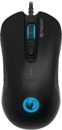 nacon PCGM-110 RGB 2400DPI Wired Gaming Mouse - Black