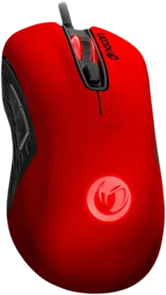 nacon PCGM-110 RGB 2400DPI Wired Gaming Mouse - Red