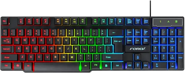 Keyboard Forev FV-Q1S with Rainbow Backlit LED Membrane  for sale in Egypt from Games2Egypt