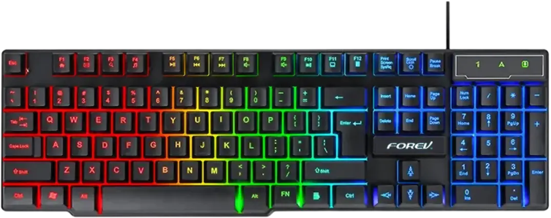 Keyboard Forev FV-Q1S with Rainbow Backlit LED Membrane