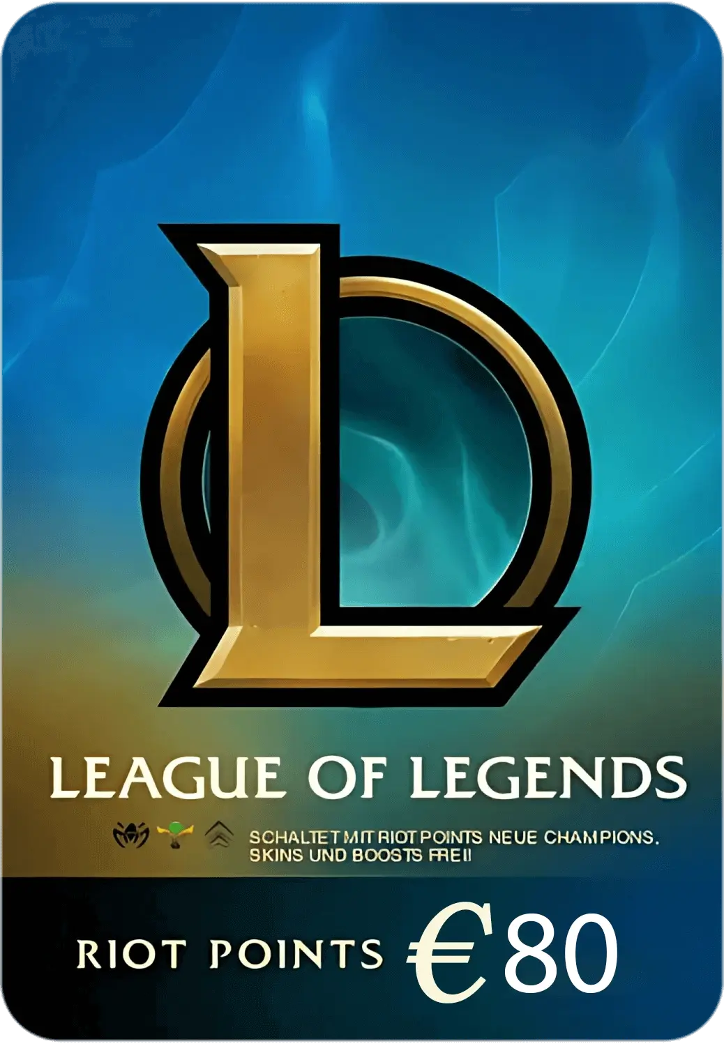 League of Legends (LoL) Gift Card - 80 EUR - Europe  for sale in Egypt from Games2Egypt