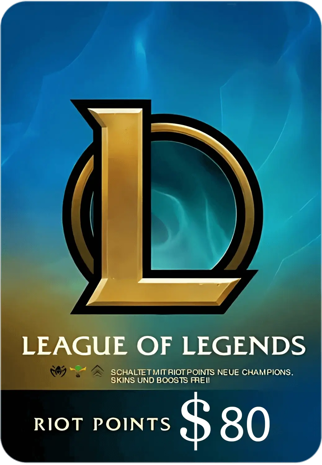 League of Legends (LoL) Gift Card - 80 (USA)   for sale in Egypt from Games2Egypt