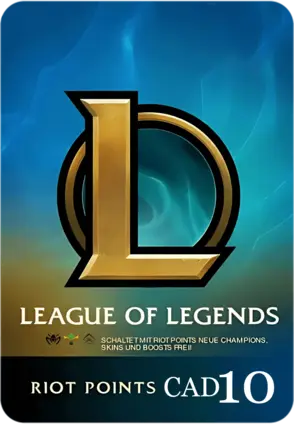 League of Legends (LoL) Gift Card - 10 CAD Canada