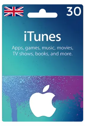 Apple iTunes Gift Card United Kingdom 30 GBP UK iTunes