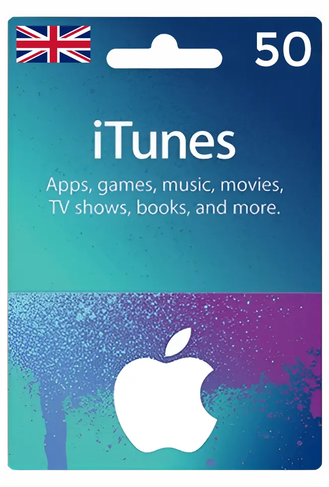 Apple iTunes Gift Card United Kingdom 50 GBP UK iTunes	  for sale in Egypt from Games2Egypt