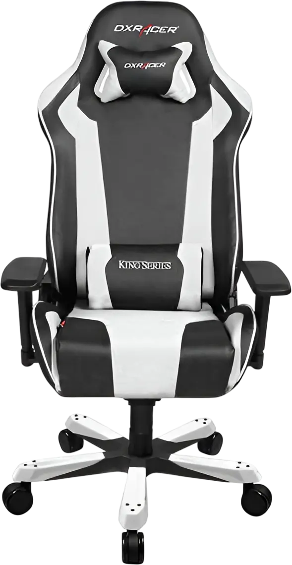 DXRacer King Series OH/KS06/NW Gaming Chair - Black and White    for sale in Egypt from Games2Egypt