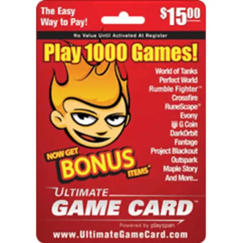 Ultimate Game Card $ 15 