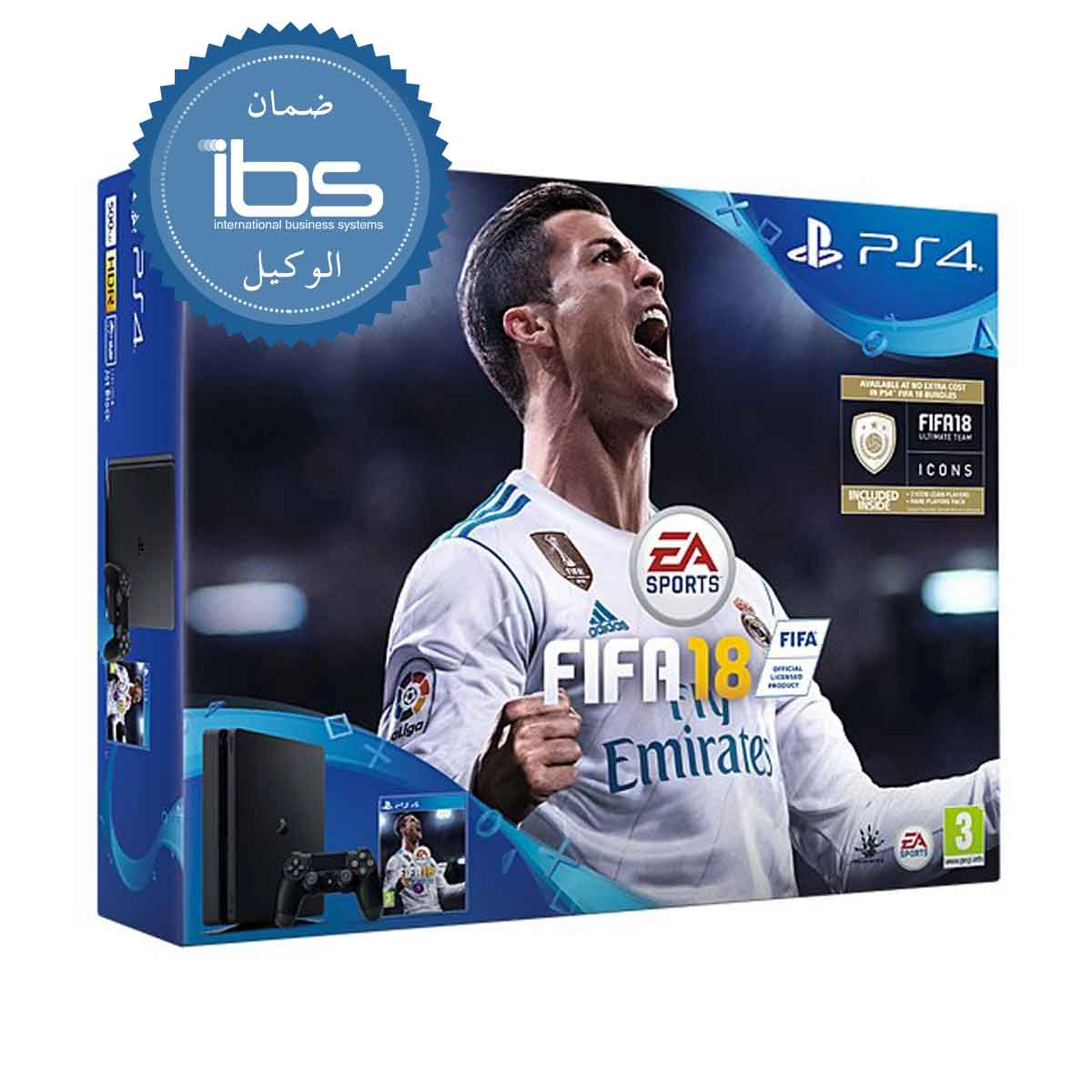 Sony PS4 500 GB FIFA 18 Bundle  for sale in Egypt from Games2Egypt