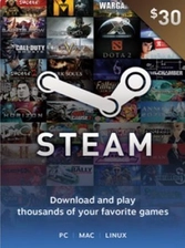 Steam Wallet Gift Card USA 30 USD -  for sale in Egypt from Games2Egypt