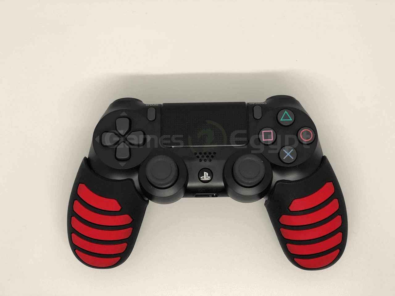 Silicon hand cover for PS4 controller (Red/Black)  for sale in Egypt from Games2Egypt