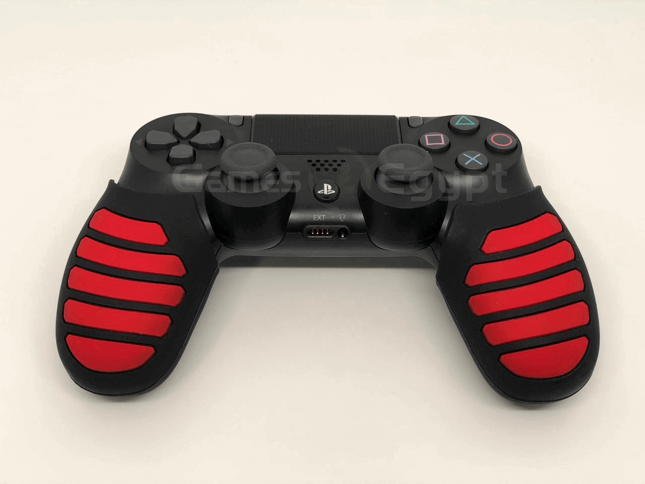 Silicon hand cover for PS4 controller (Red/Black)  for sale in Egypt from Games2Egypt