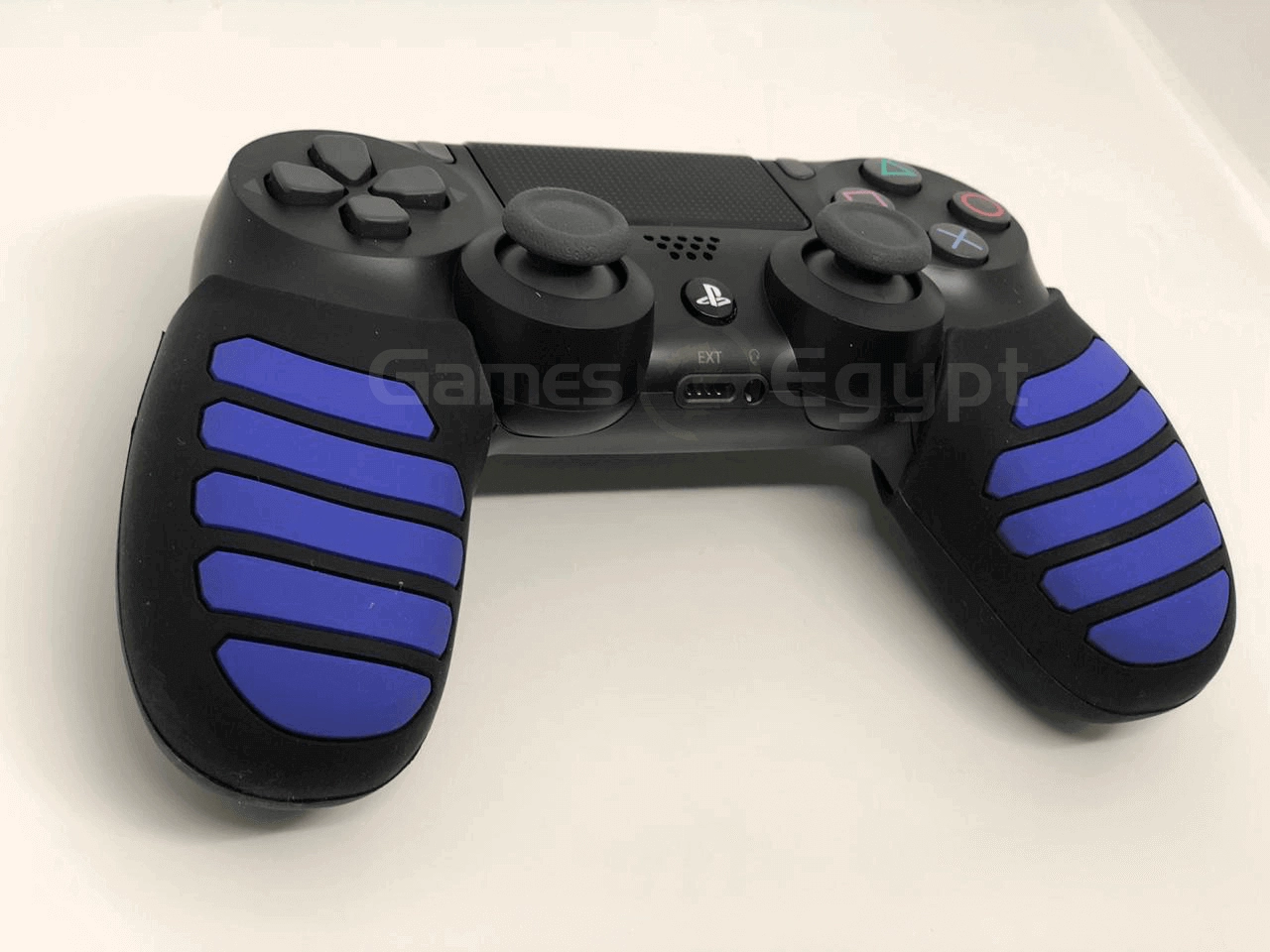 Silicon hand cover for PS4 controller (Blue/Black)  for sale in Egypt from Games2Egypt