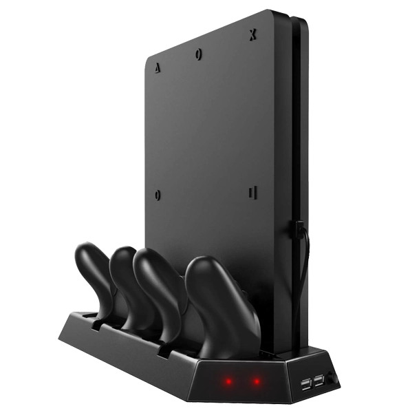 PS4 Stand & Controller Charger with Cooling Fan Slim / Pro  for sale in Egypt from Games2Egypt