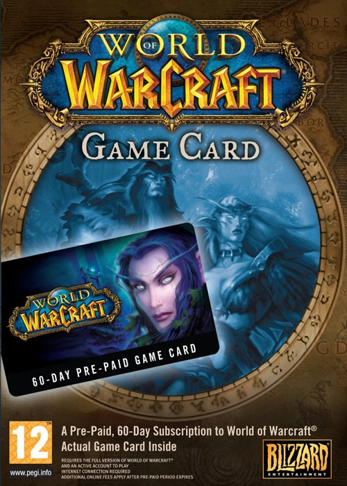 World of Warcraft 60 days time card Eu PC Code   for sale in Egypt from Games2Egypt