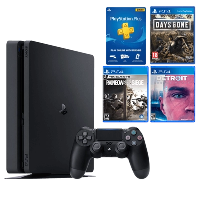 PS4 Slim 1TB Bundle (Days Gone, Detroit, Rainbow Six Siege)