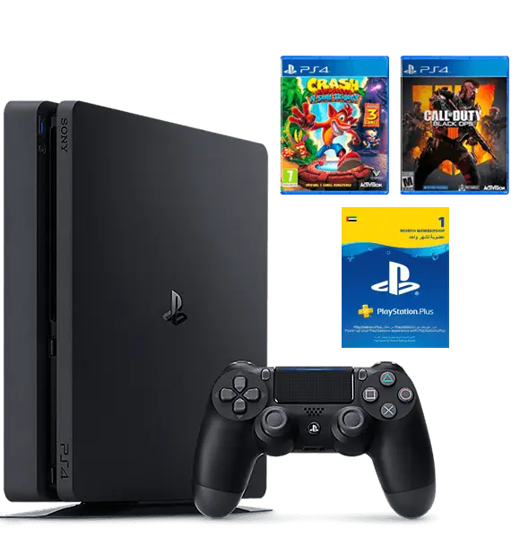 Ps4 Slim 1tb Call Of Duty Black Ops 4 Crash Bandicoot 1 Month Ps Plus