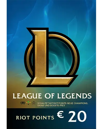 League of Legends 20 EUR EU WEST Prepaid CD Key - instant code delivery in  Egypt - Games 2 Egypt