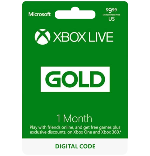 Xbox live 1 month hot sale membership