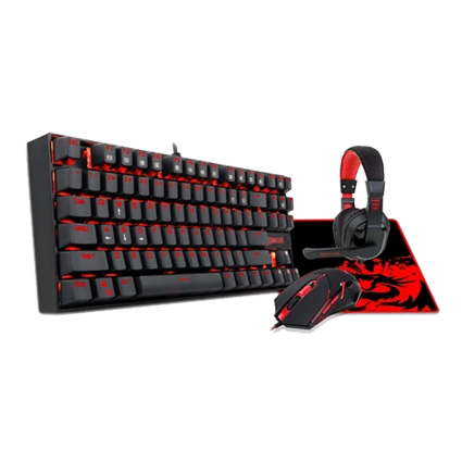 Redragon K552-BB Gaming Keyboard and Mouse, Gaming Headset