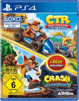 Crash Bandicoot Bundle - N. Sane Trilogy + CTR Nitro-Fueled - PS4