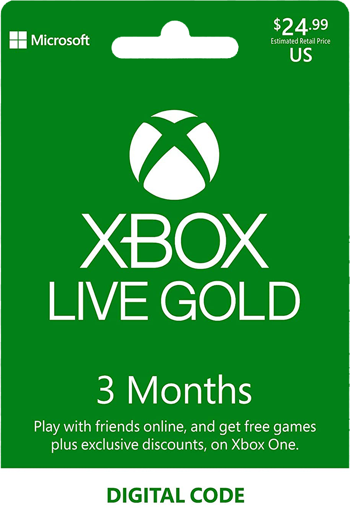 xbox live gold one month digital code