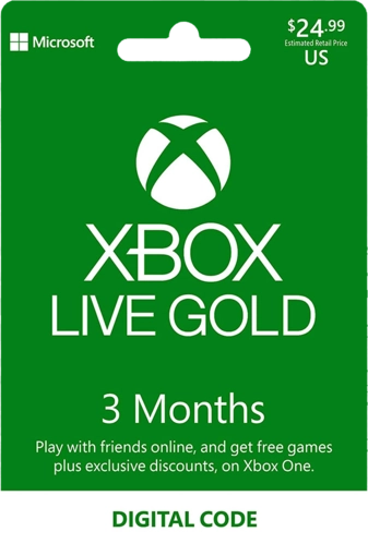 3 month xbox live gold deals card