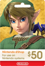 Nintendo E-Shop $50 Card
