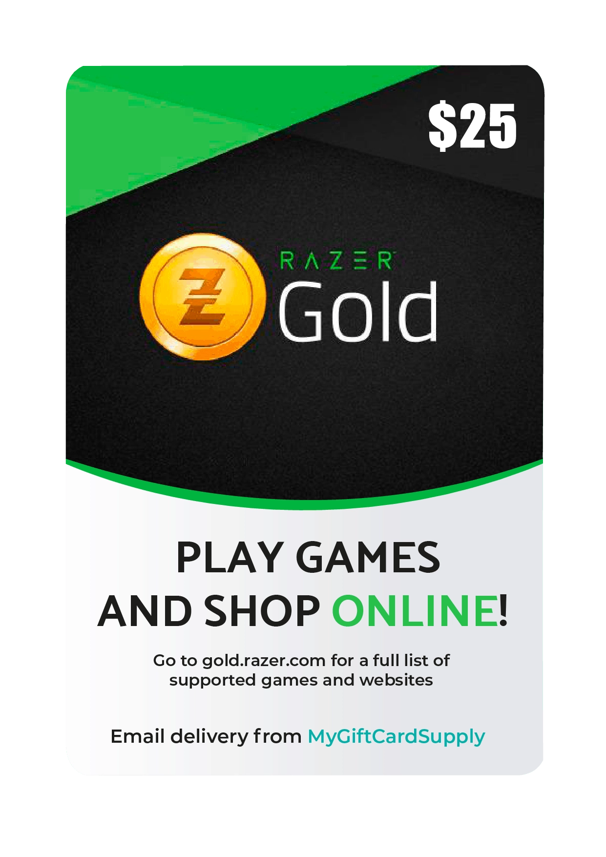 Razer Gold 25$ USA Gift Card  for sale in Egypt from Games2Egypt