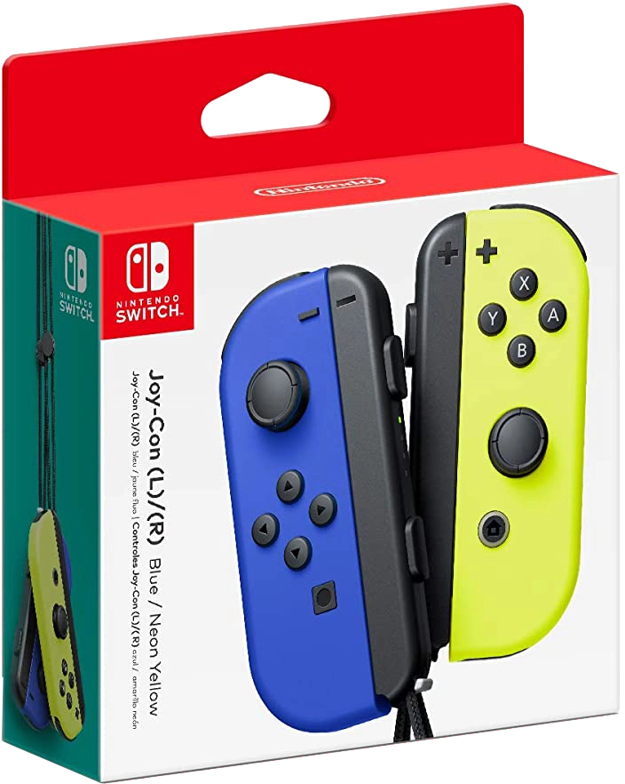 Nintendo Switch Joy-Con - Blue and Neon Yellow  for sale in Egypt from Games2Egypt