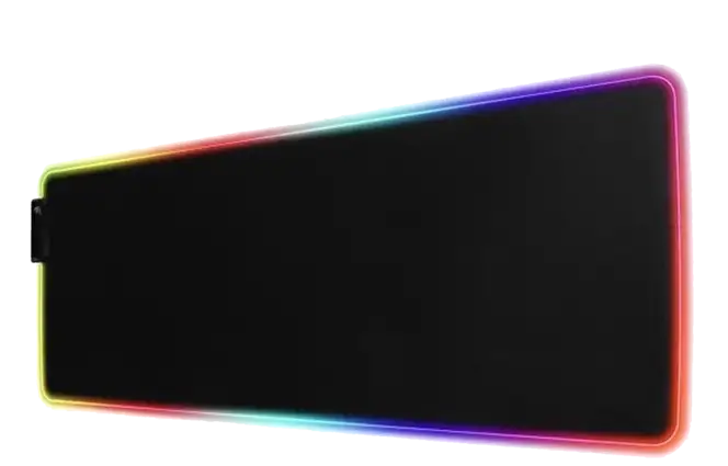 Gaming Mouse Pad rgb Multicolor - black  