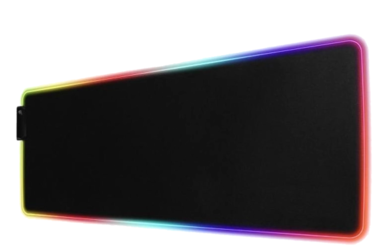 Gaming Mouse Pad rgb Multicolor - black  