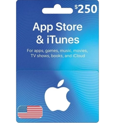 Apple iTunes Gift Card NORTH AMERICA 250$ USD iTunes