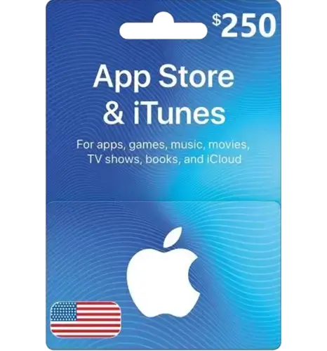 Apple iTunes Gift Card NORTH AMERICA 250$ USD iTunes