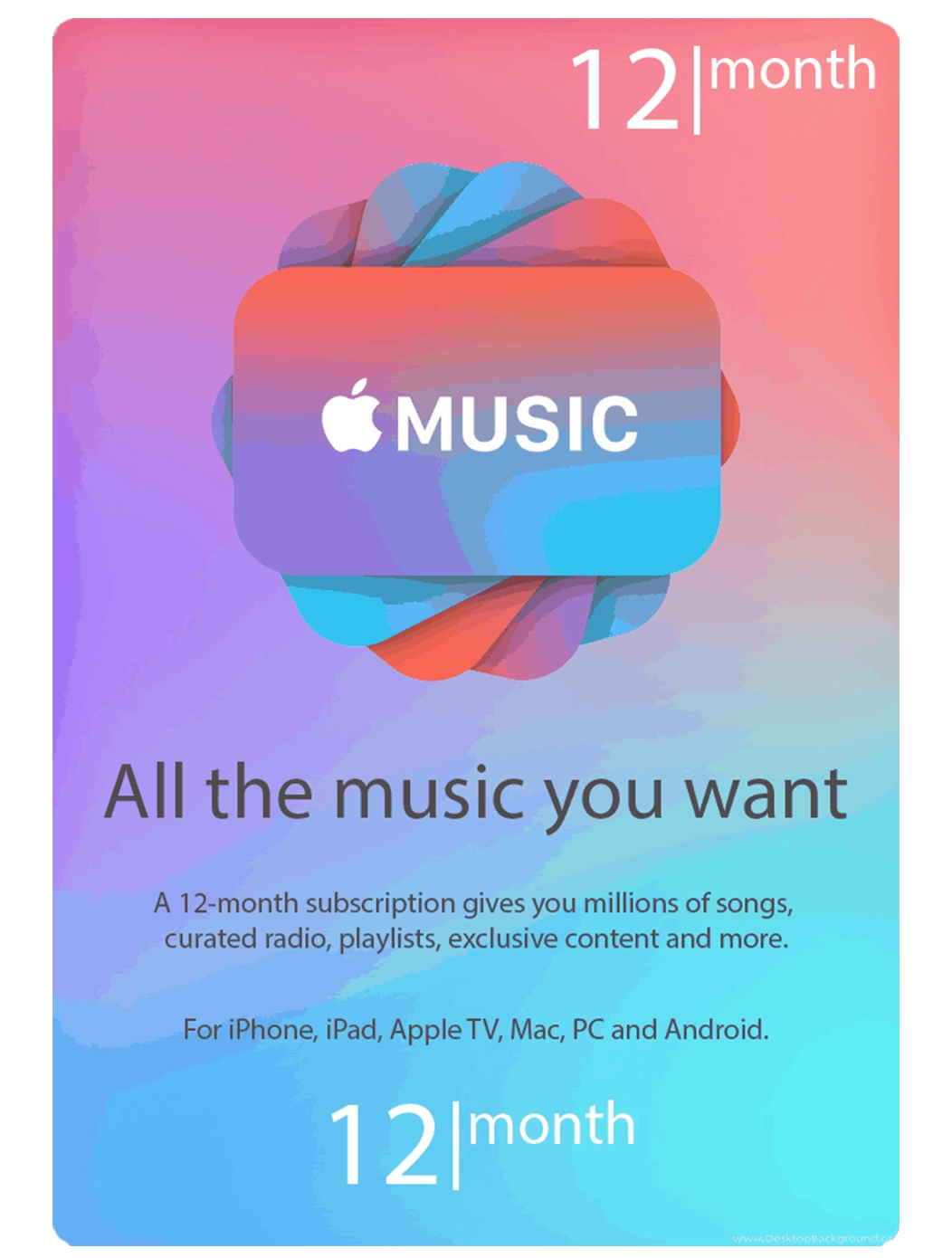 Apple Music 12 Months subscription USA  for sale in Egypt from Games2Egypt