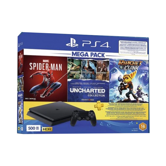 PS4 SLIM 500GB Mega Pack Bundle  for sale in Egypt from Games2Egypt