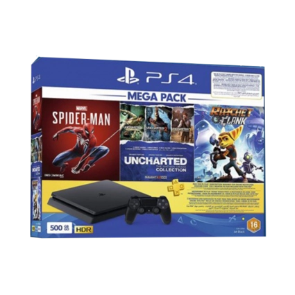 PS4 SLIM 500GB Mega Pack Bundle