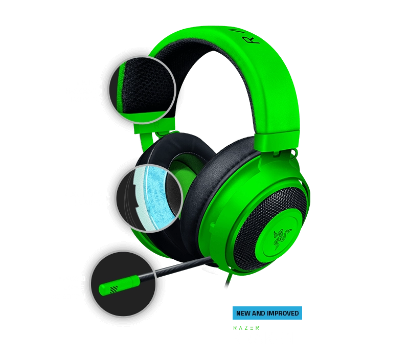 Razer Kraken Gaming Headphone - Green   for sale in Egypt from Games2Egypt