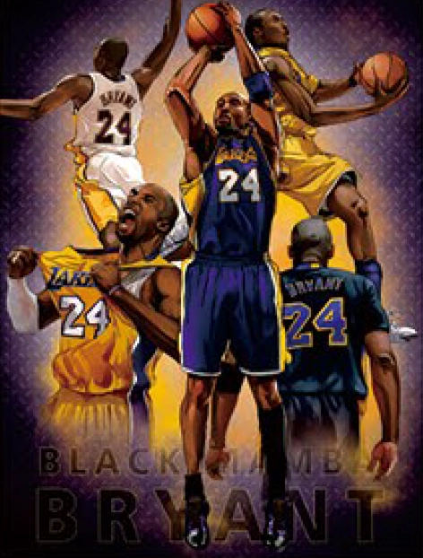 Kobe Bryant NBA 3D Football Poster  for sale in Egypt from Games2Egypt