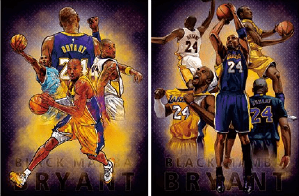 Kobe Bryant NBA 3D Football Poster  for sale in Egypt from Games2Egypt