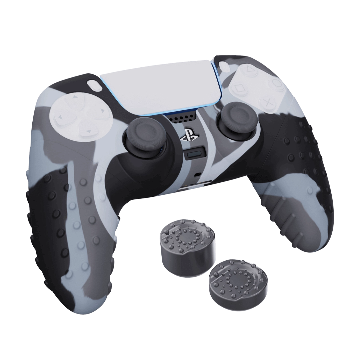 SPARKFOX PS5 Silicone Grip Pack FPS Edition - Camo Grey   for sale in Egypt from Games2Egypt