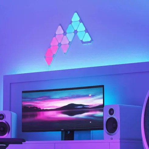 nanoleaf（三角9パネル）+radiokameleon.ba