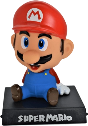 Mario Bobble Head with Stand and Mobile Holder